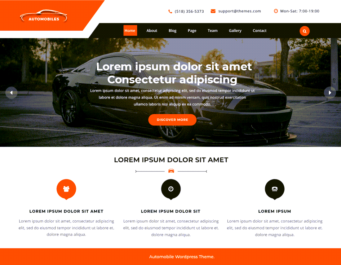 VW Automobile Lite Auto Repair Services WordPress Theme ScreenShot