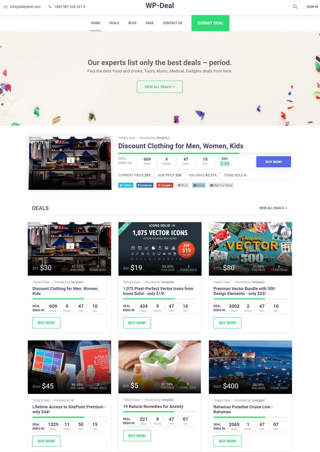 WP Deal Theme For WordPress Demo