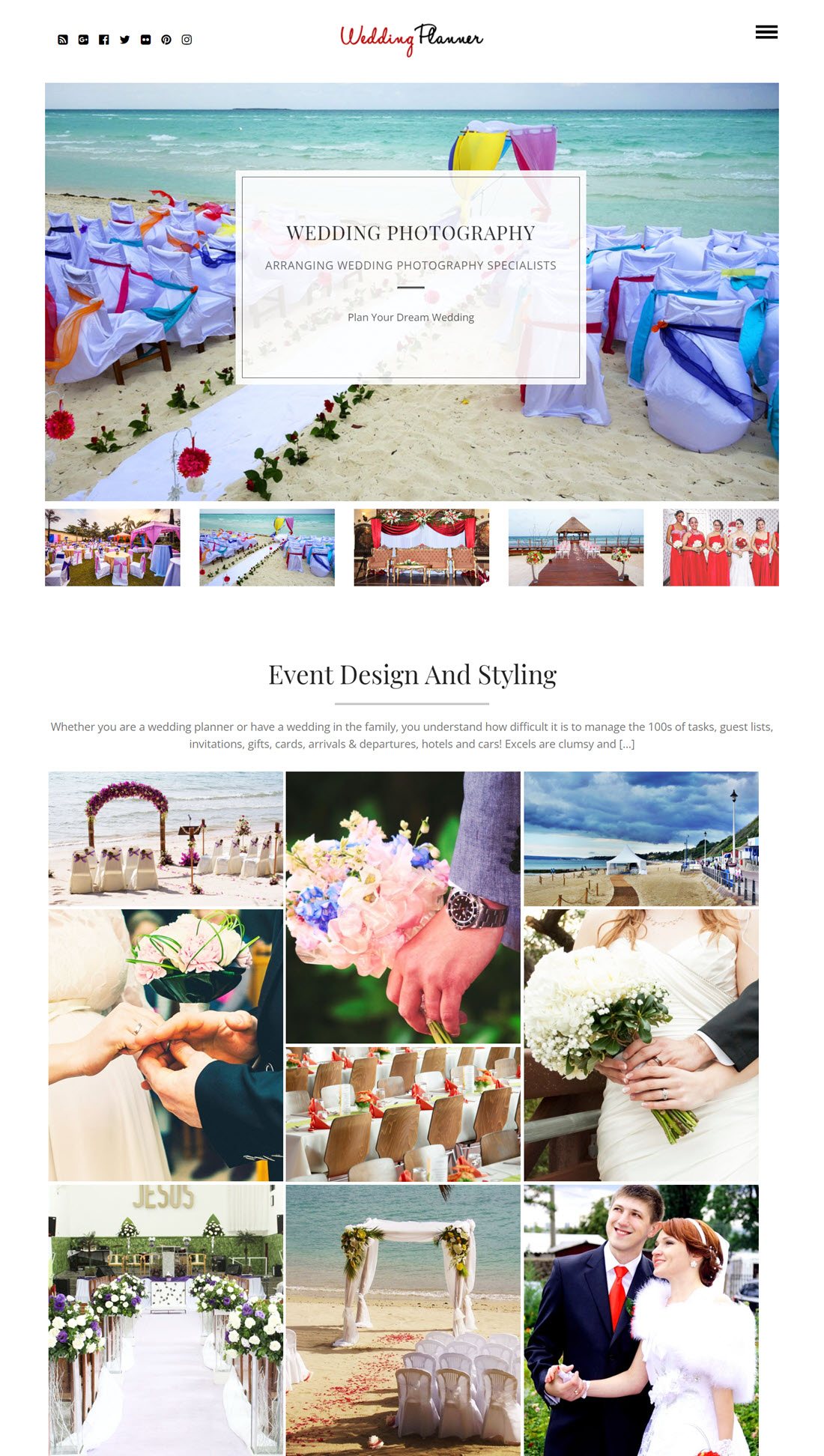 Wedding Planner Theme For WordPress Demo