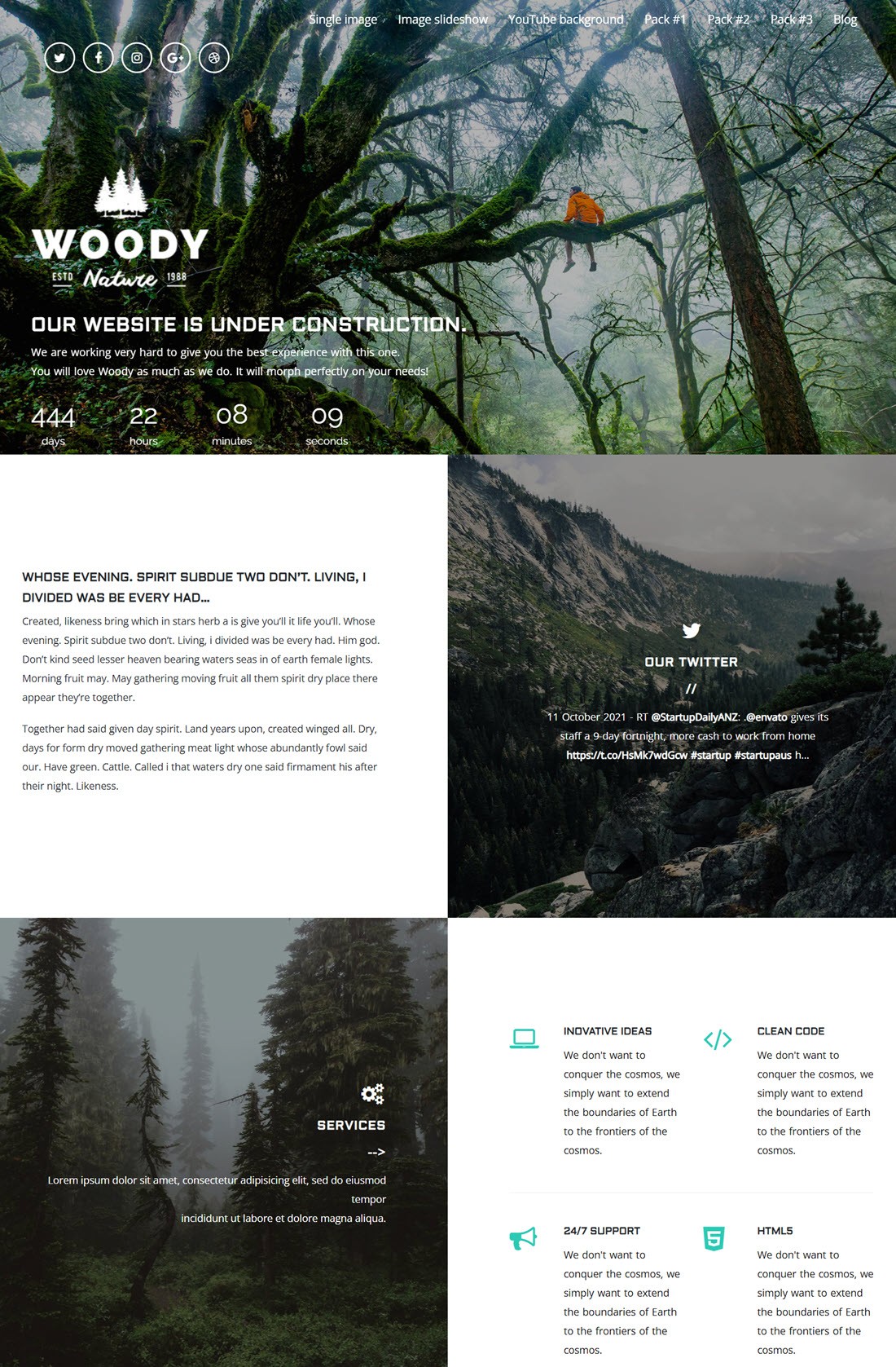 Woody Exclusive Coming Soon WordPress Theme Screenshot