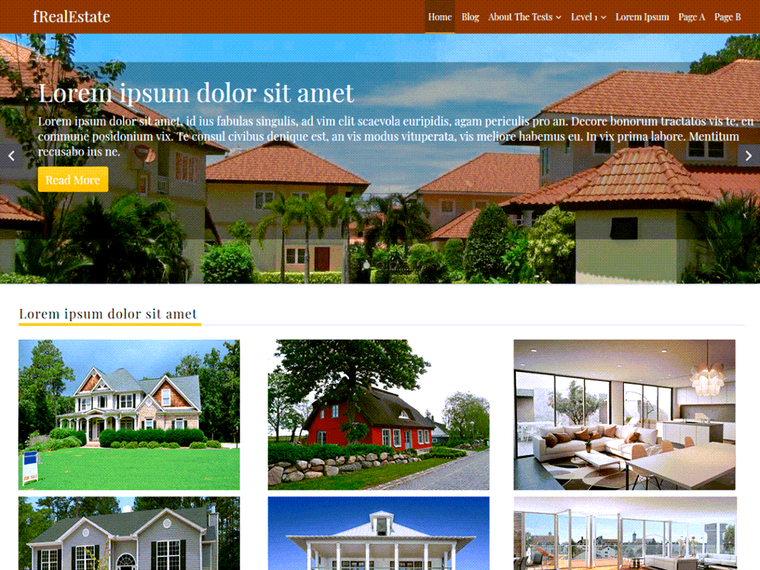 fRealEstate Theme For WordPress Screenshot