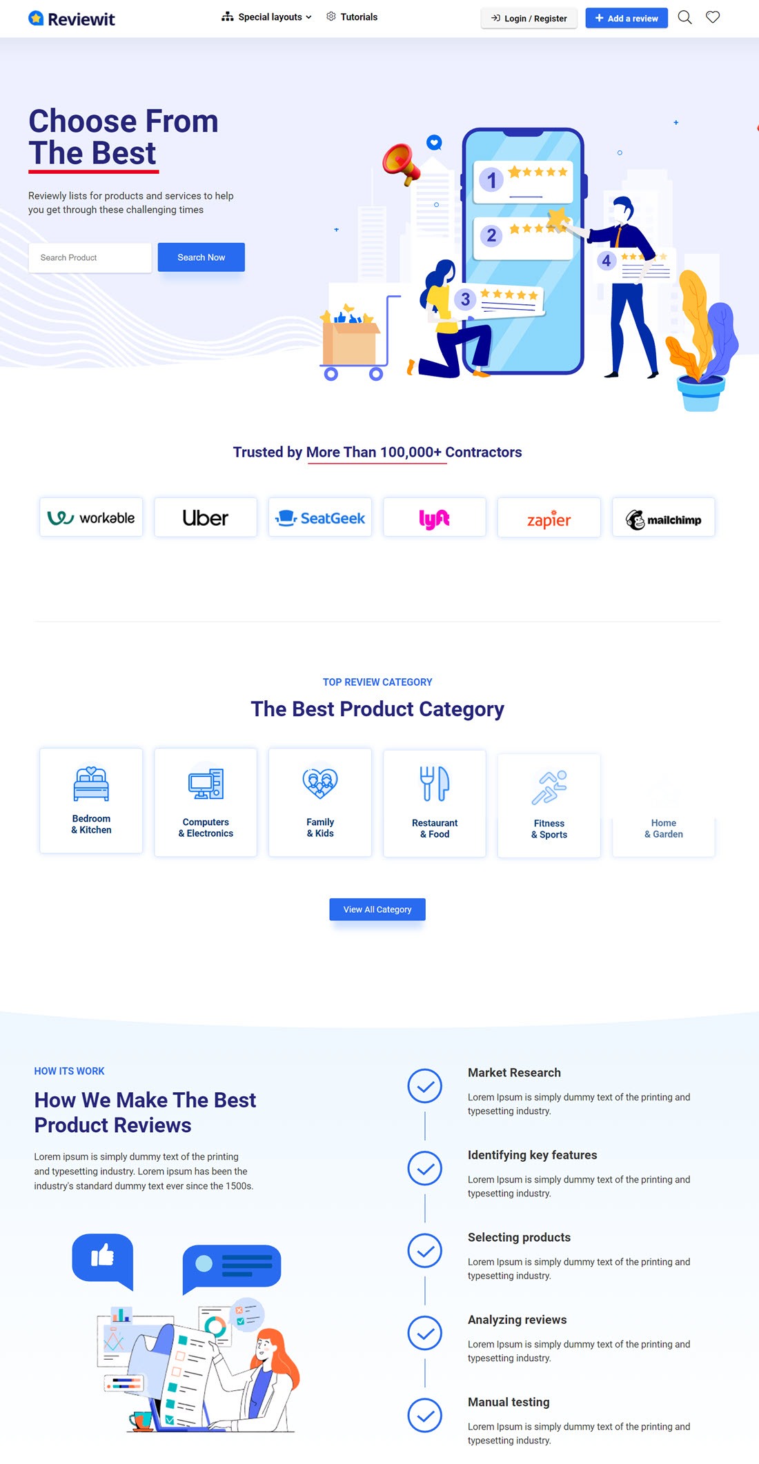 reviewit Price Comparison, Multi Vendor Marketplace for WordPress, Affiliate Marketing, Review Theme Demo