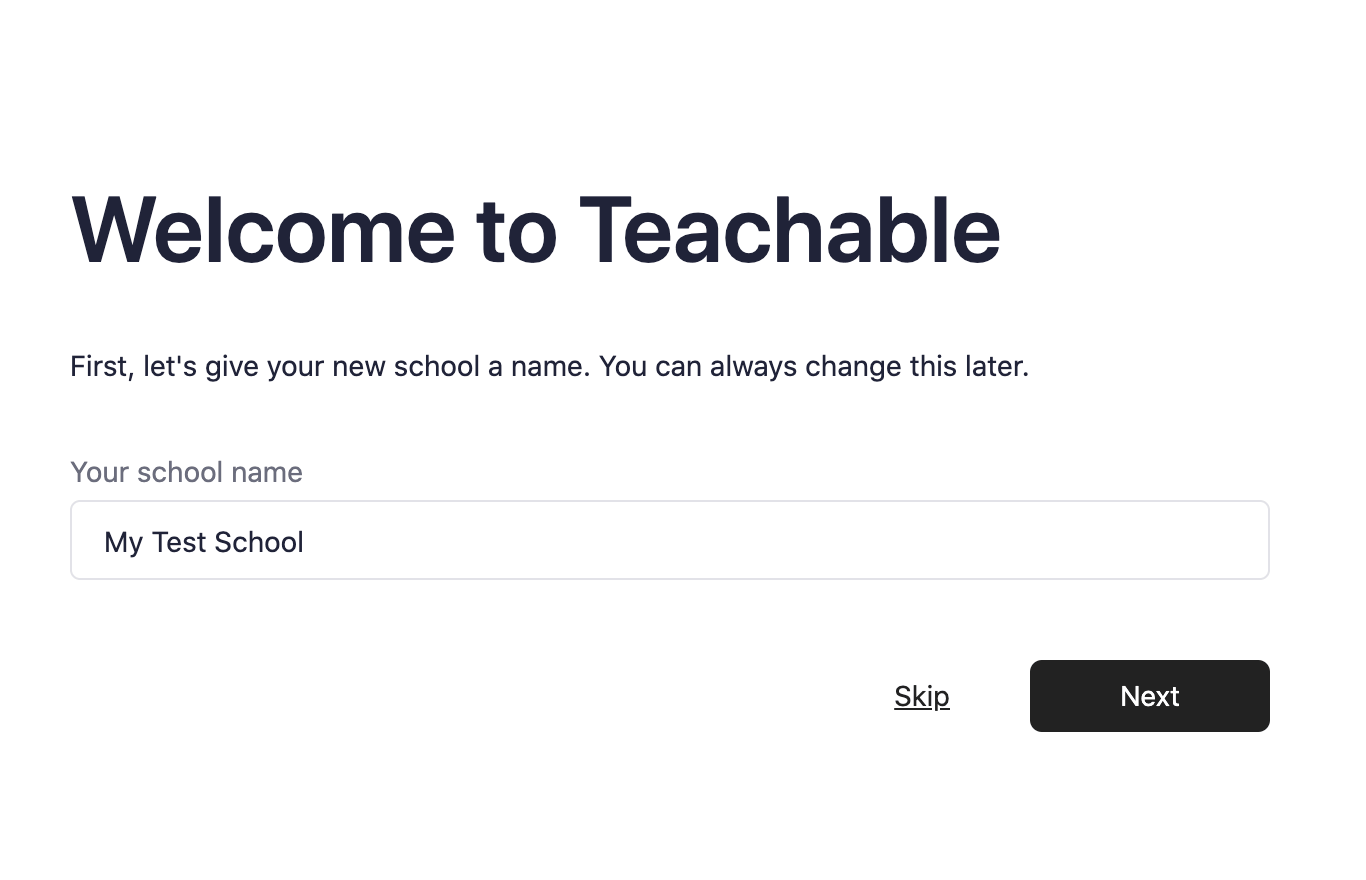 teachable create school