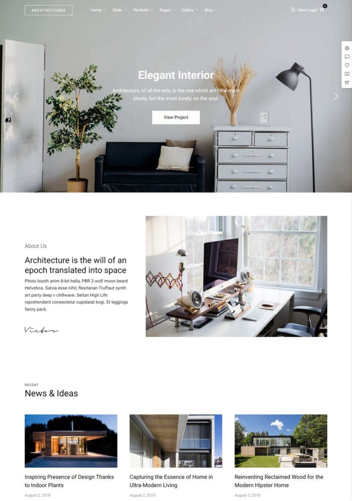 11 Best Interior Design WordPress Themes 2023 - Gomahamaya