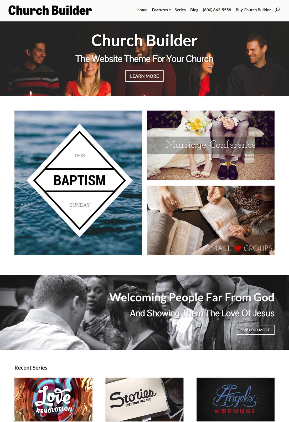 Church Builder WordPress Themes Screenshot