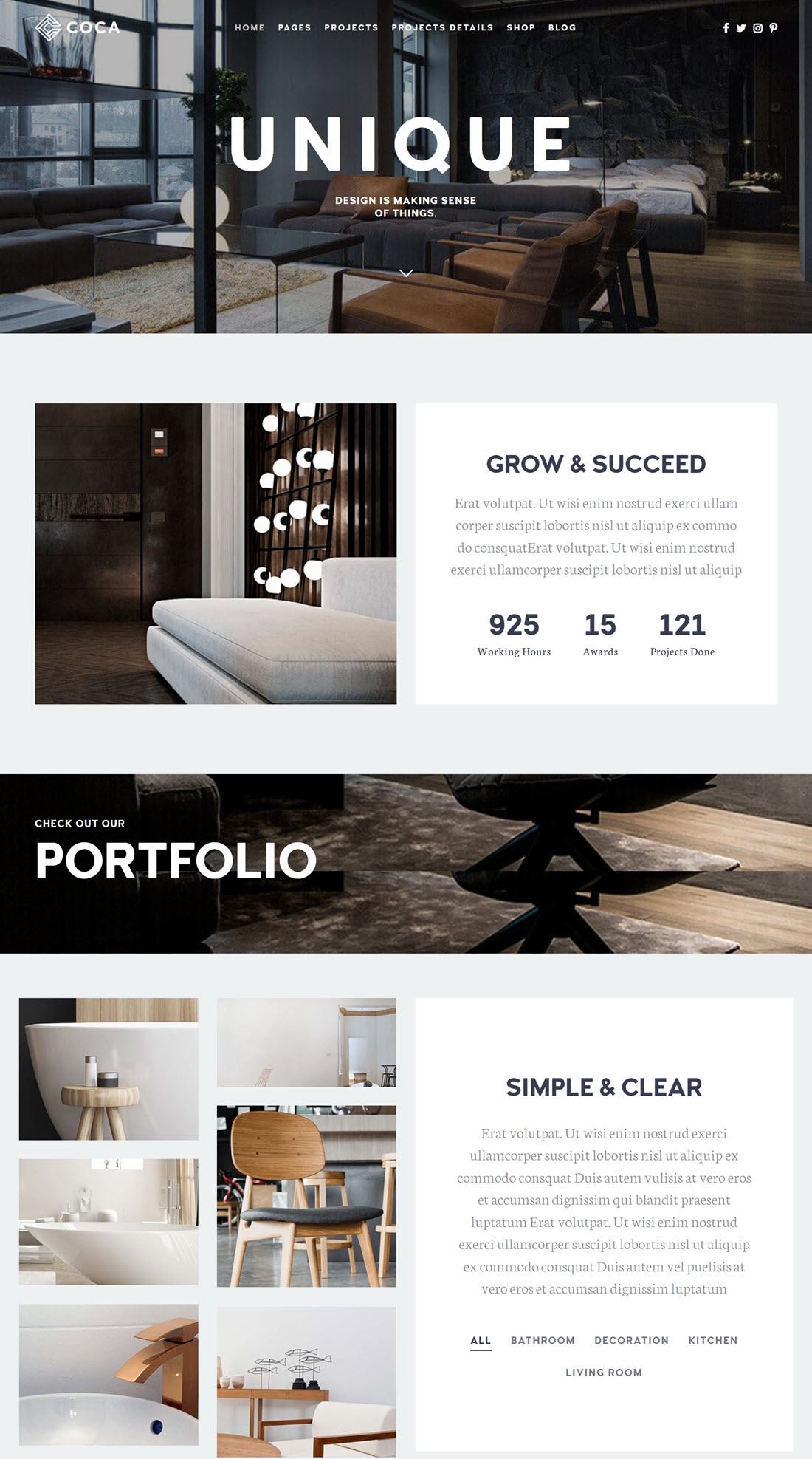 Coca Architect WordPress Theme Screenshot