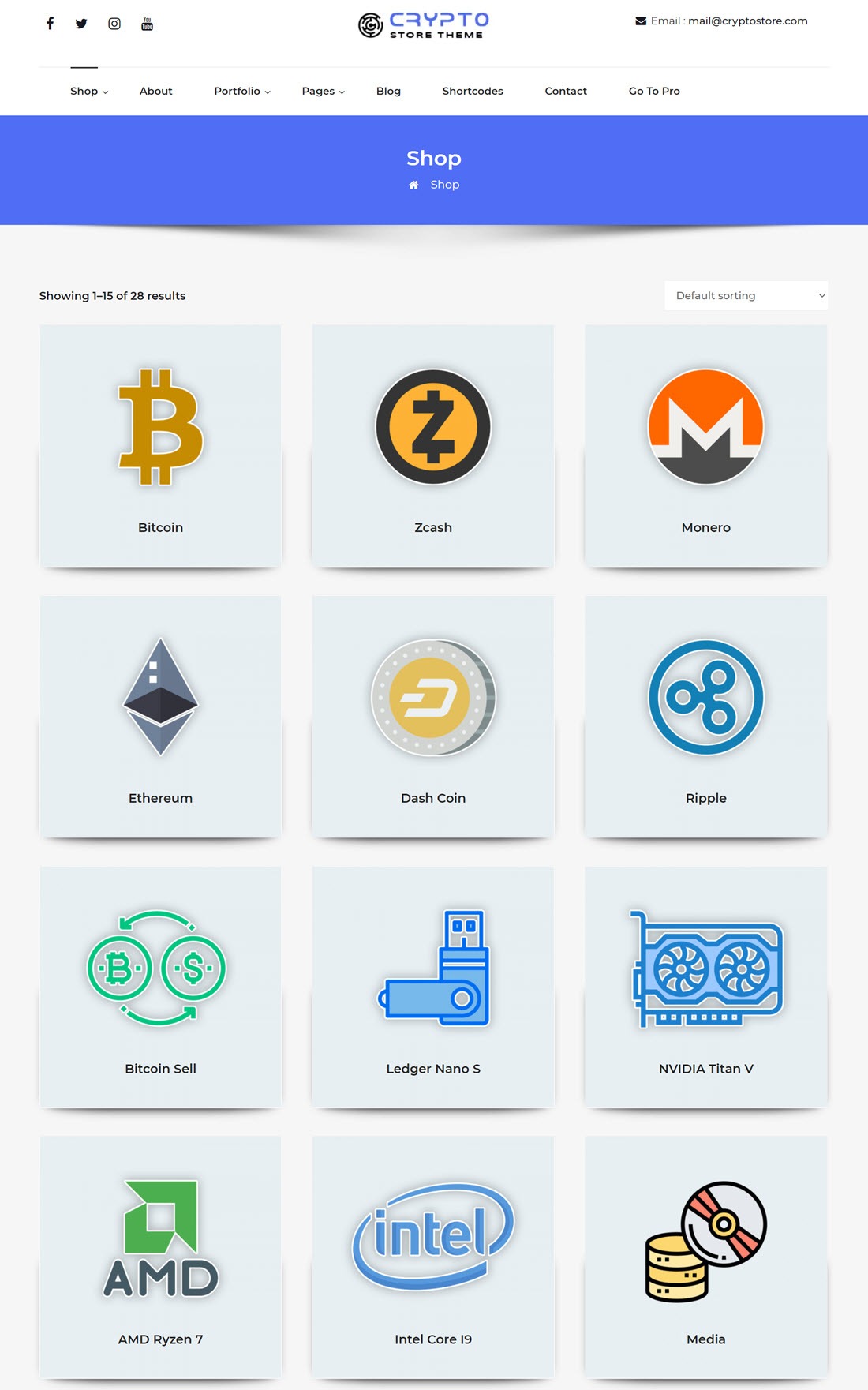 CryptoStore Theme For WordPress screenshot