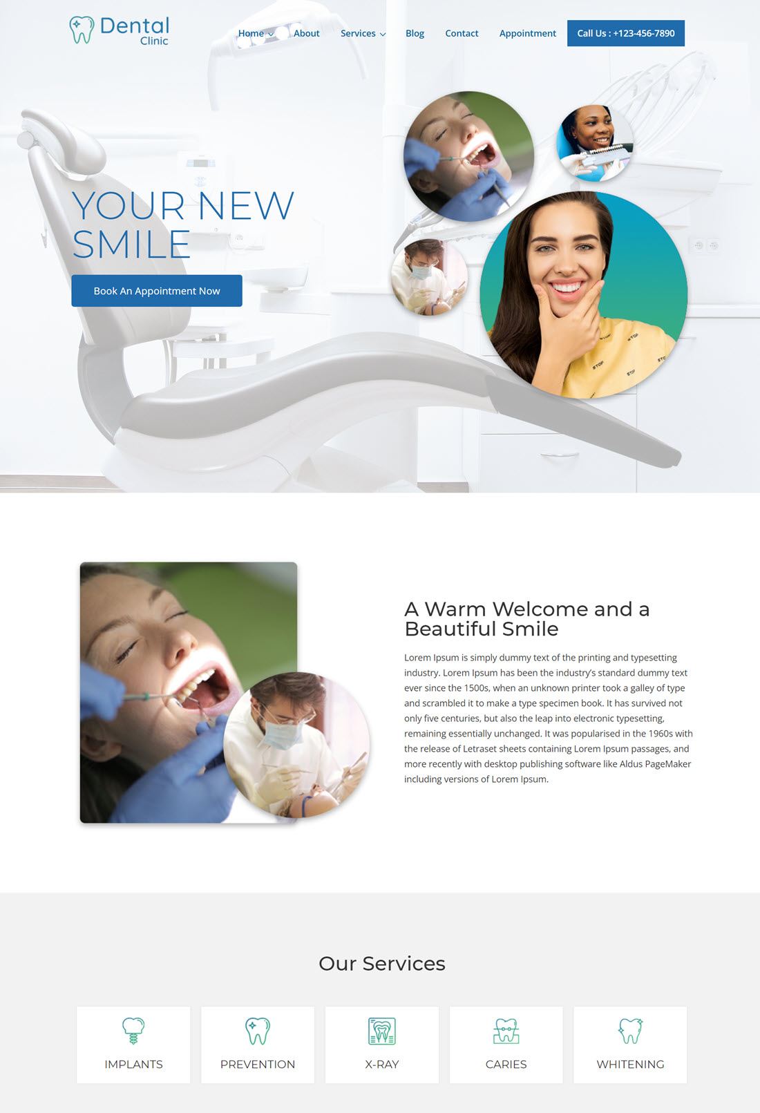 Dental Clinic WordPress Themes Screenshot