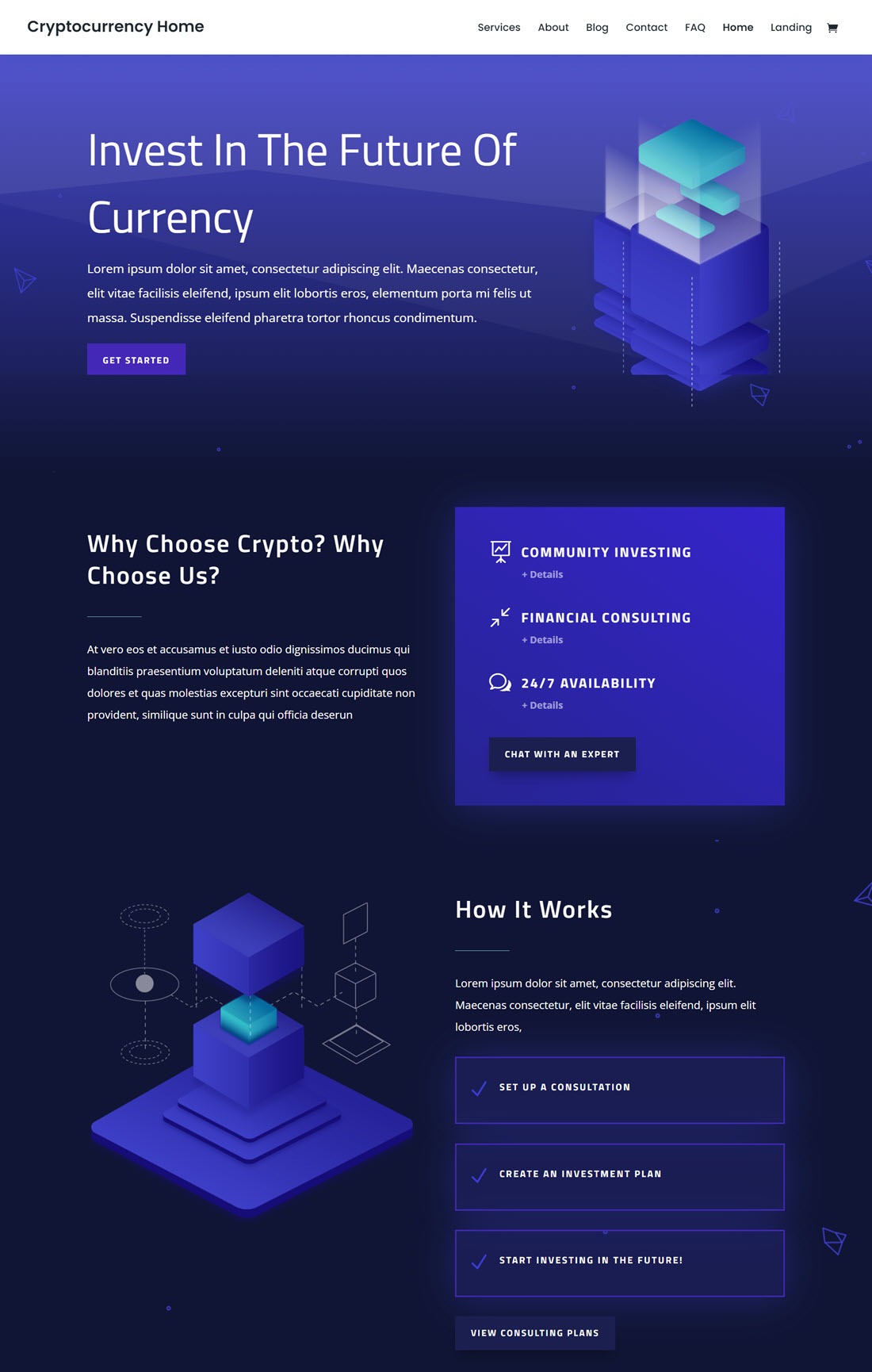 divi cryptocurrency theme