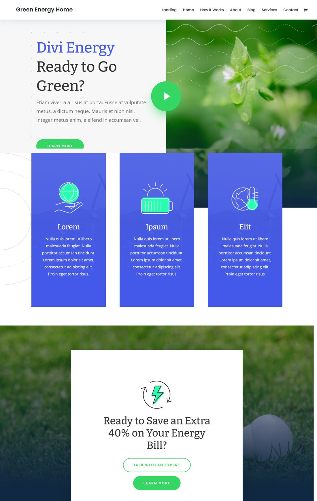 Divi Eco-Friendly WordPress Themes Screenshot