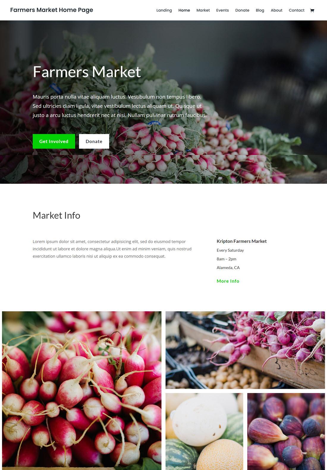 Divi Farming WordPress Themes Screenshot