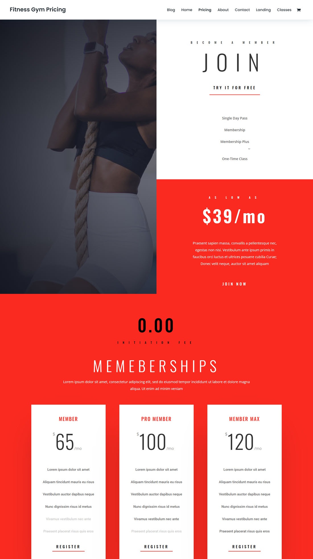 Divi Fitness WordPress Themes Demo