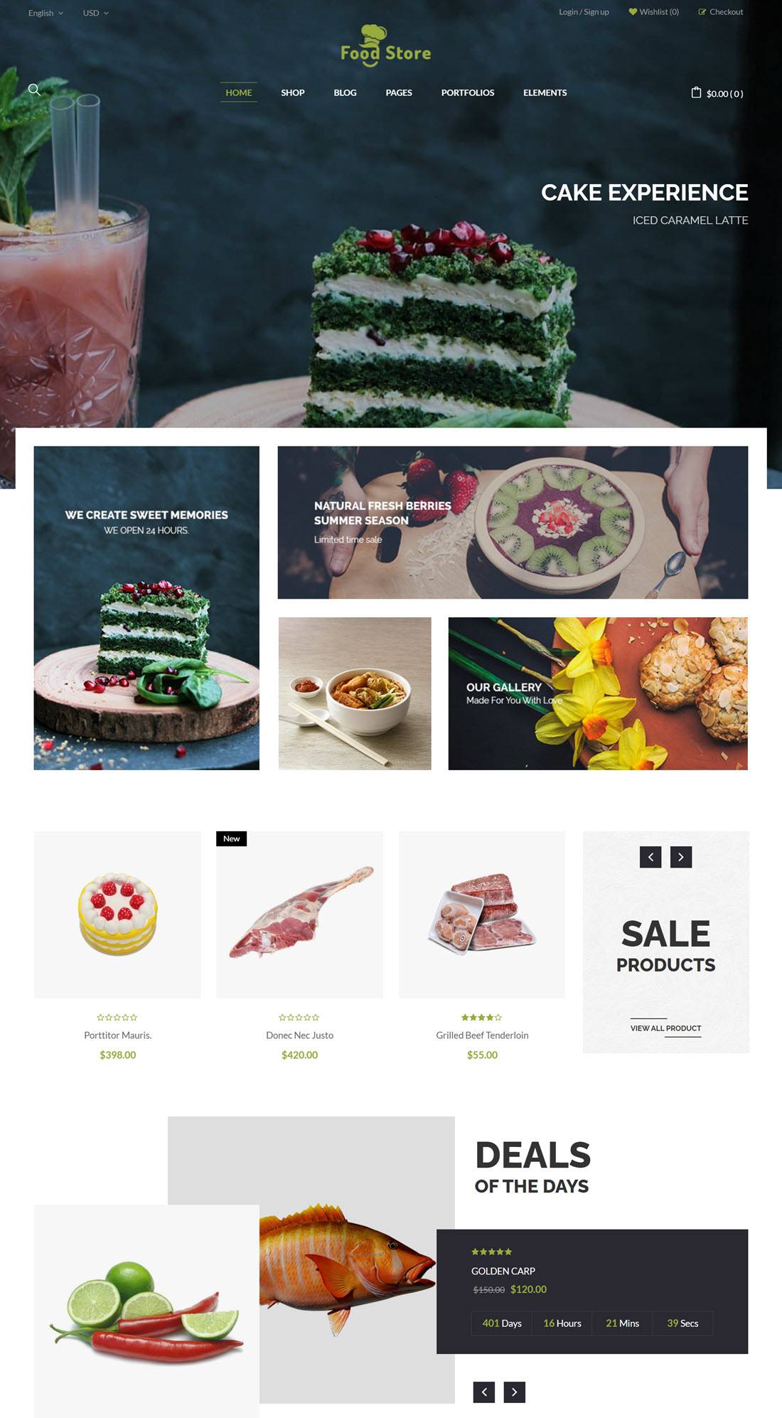 Food Store Organic & Restaurant WooCommerce WordPress Theme Demo