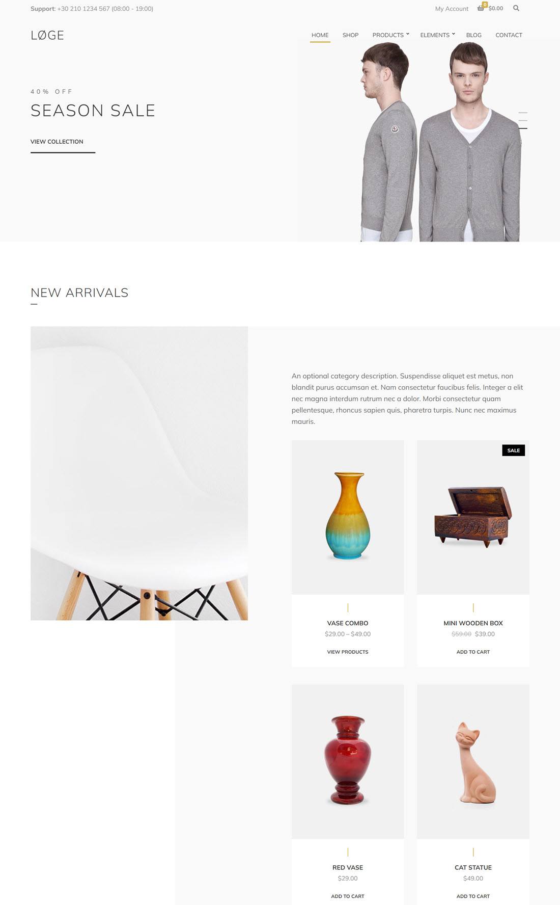 Løge eCommerce WordPress Themes Demo