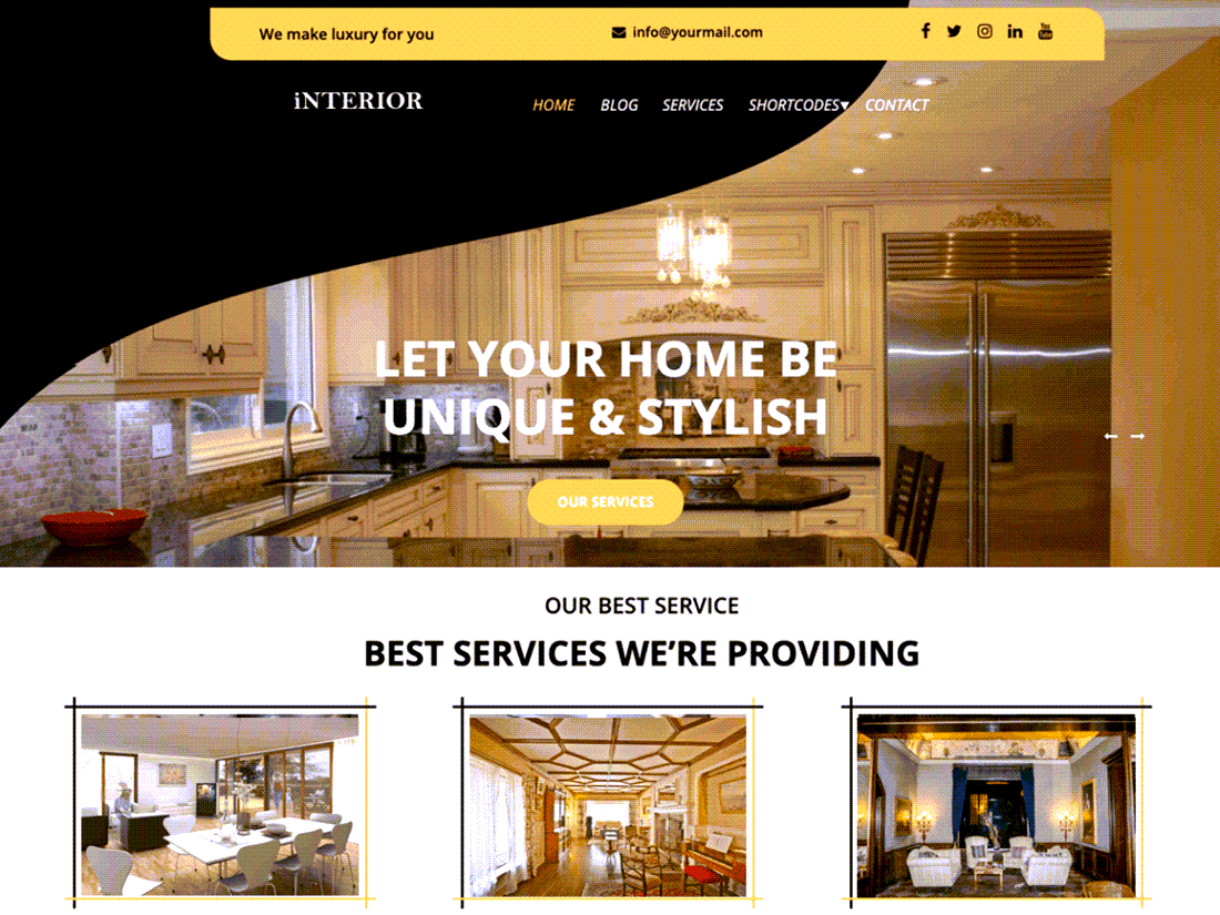 Luxury Interior WordPress Themes Demo