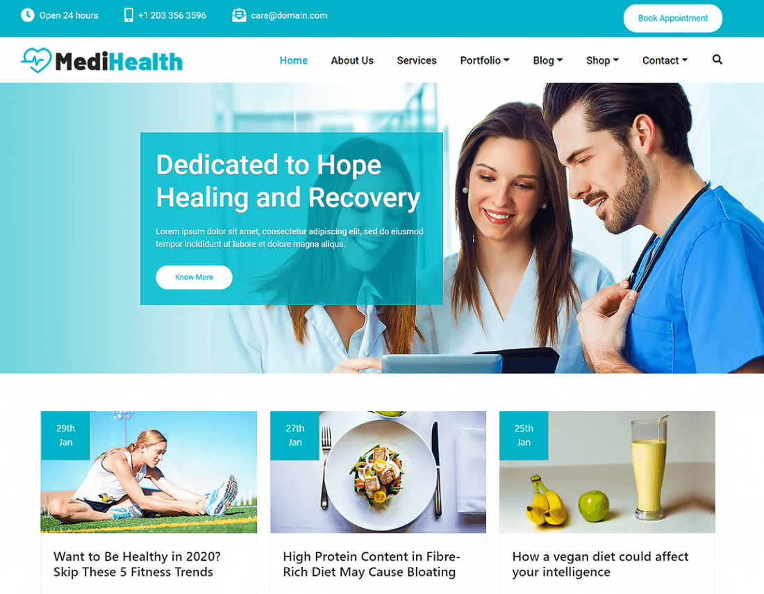 MediHealth Dental WordPress Themes Demo