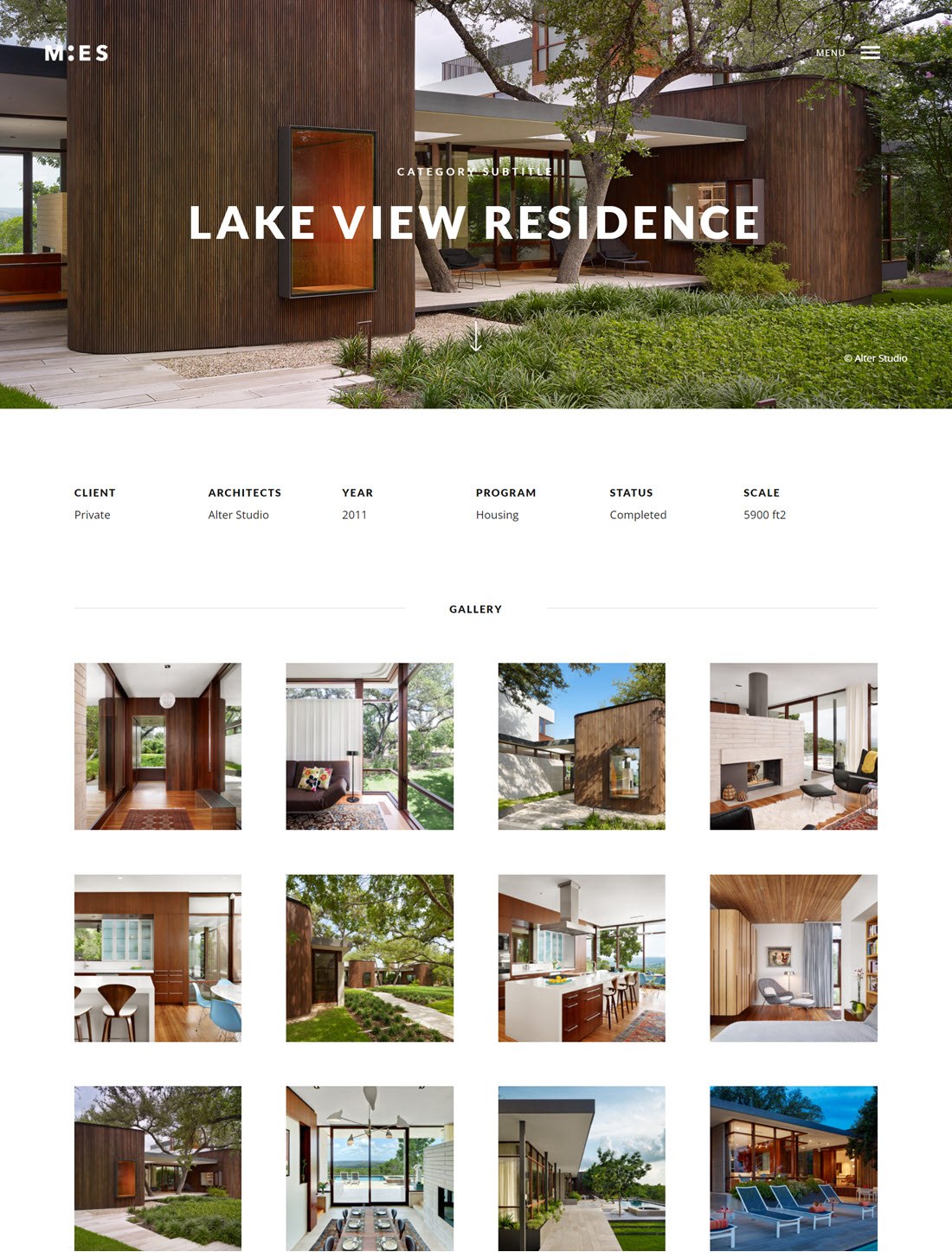 Mies Architect WordPress Theme Demo