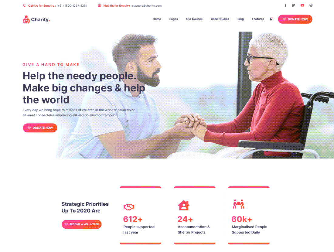 NGO Charity Donation WordPress Themes Demo