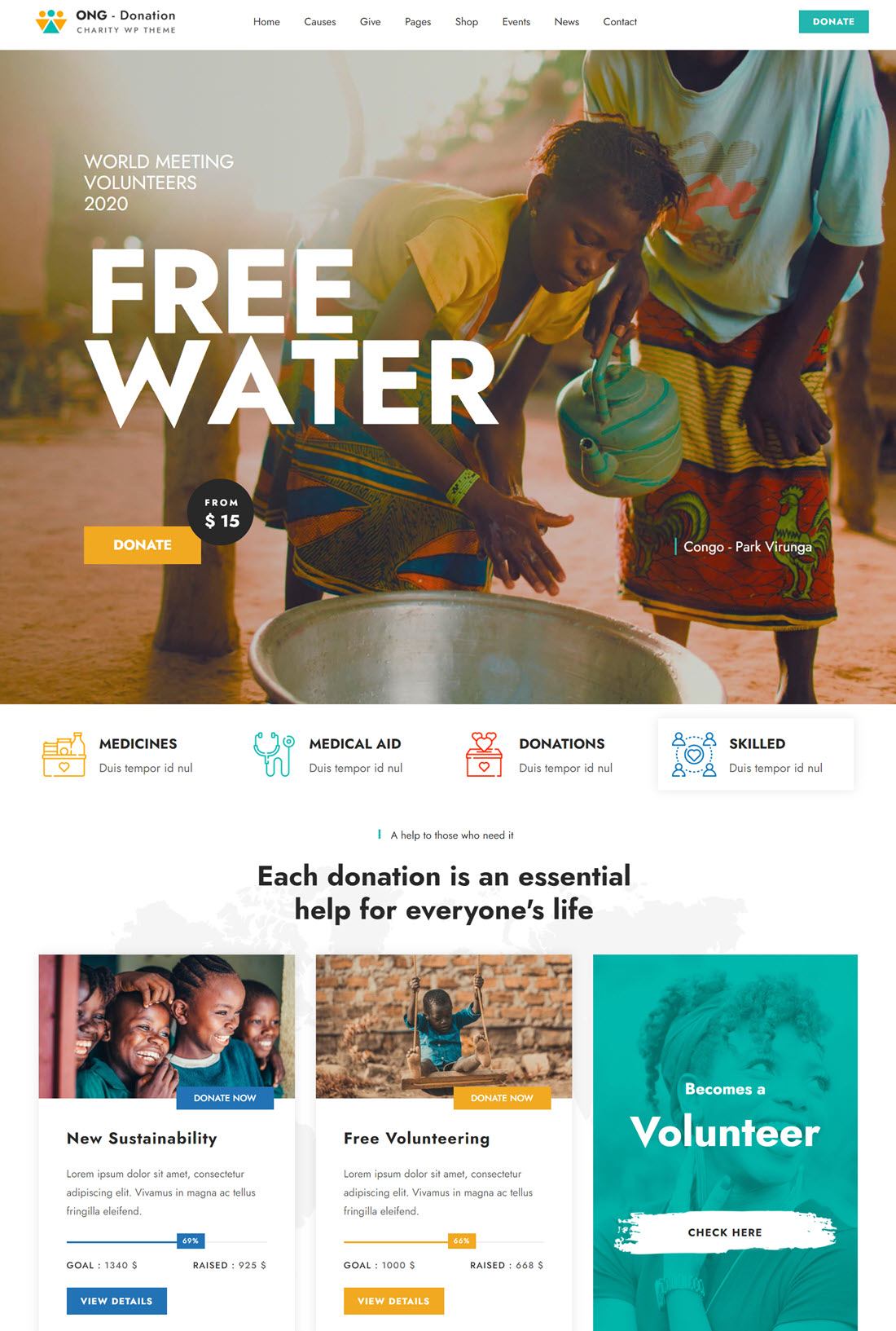 Ngo Charity & Donation WordPress Screenshot