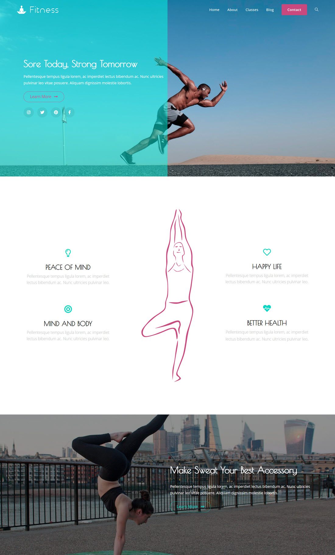 OceanWP Fitness WordPress Themes Screenshot