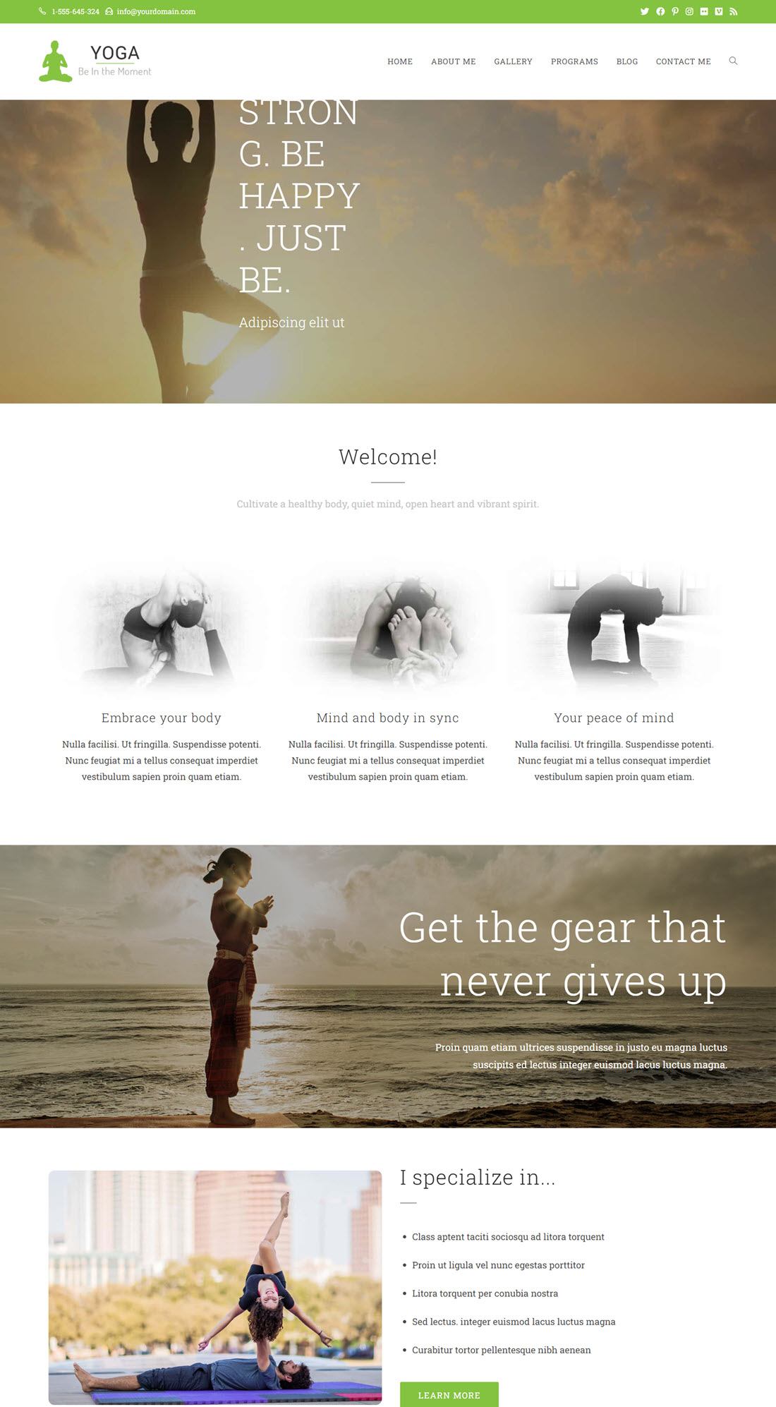 OceanWP Yoga WordPress Themes Demo