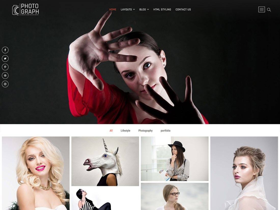 Photograph WordPress Themes Screenshot