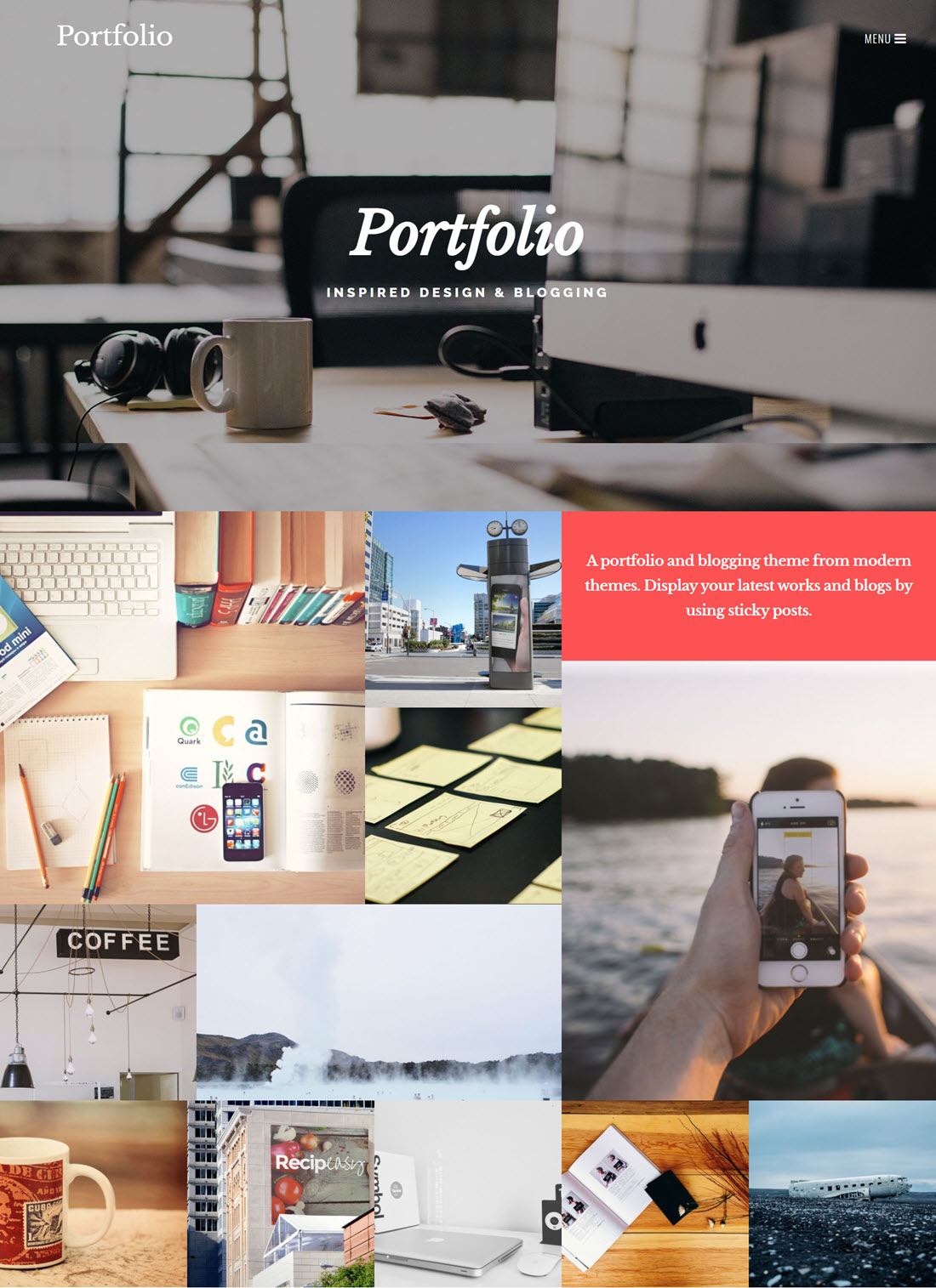 Portfolio Portfolio WordPress Themes Screenshot