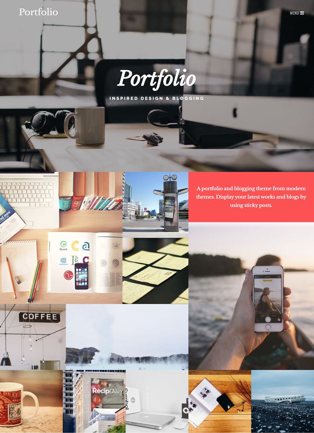 Portfolio Portfolio WordPress Themes Screenshot