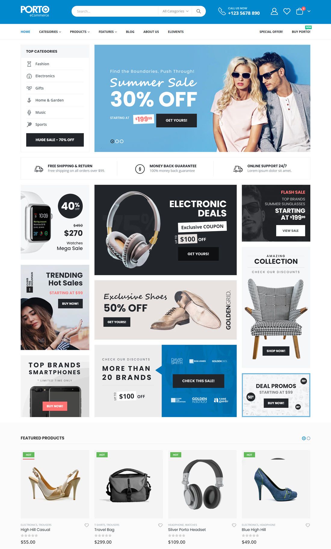 Porto Multipurpose & WooCommerce Theme Screenshot