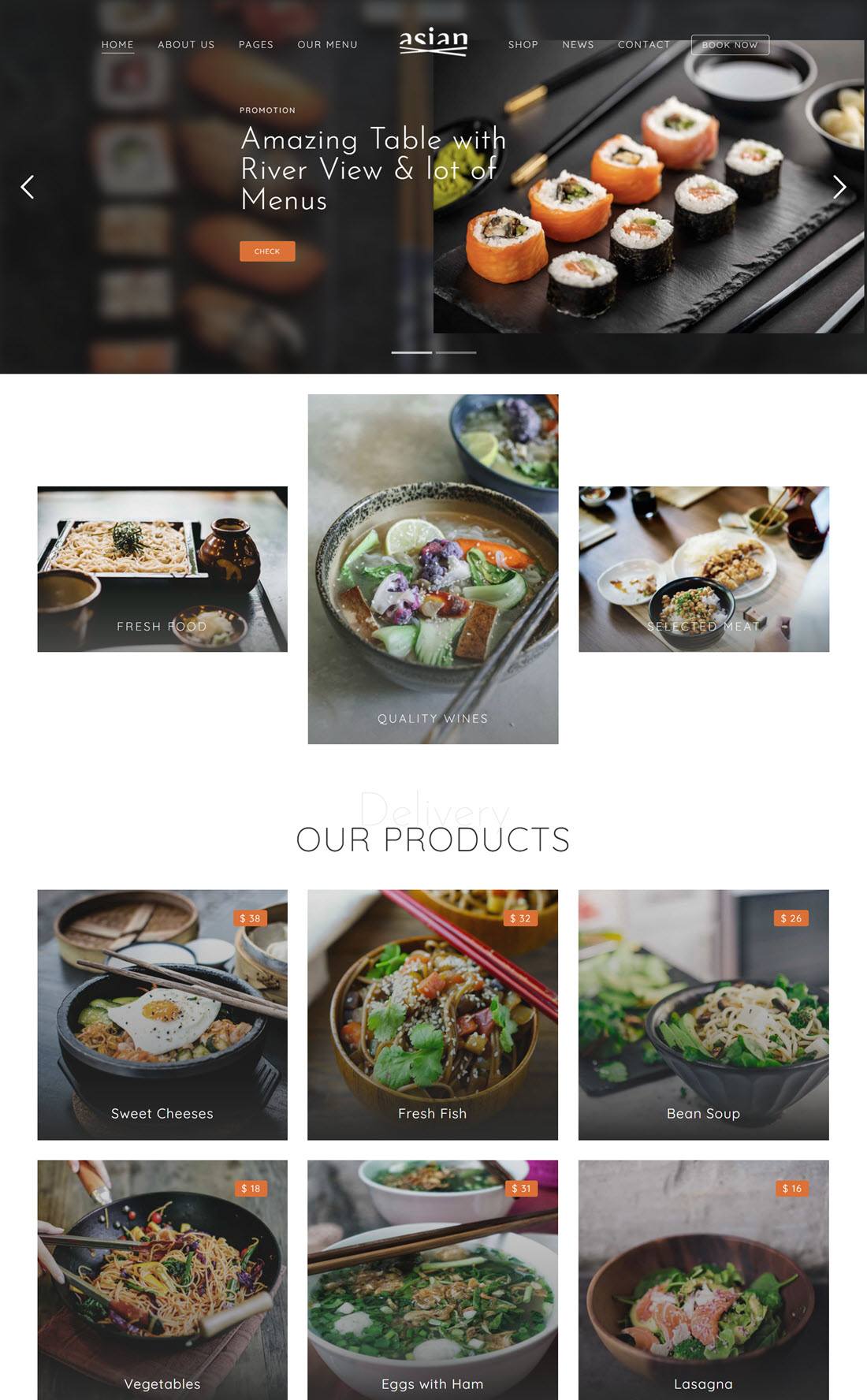 Restaurant Food WordPress Theme Screenshot