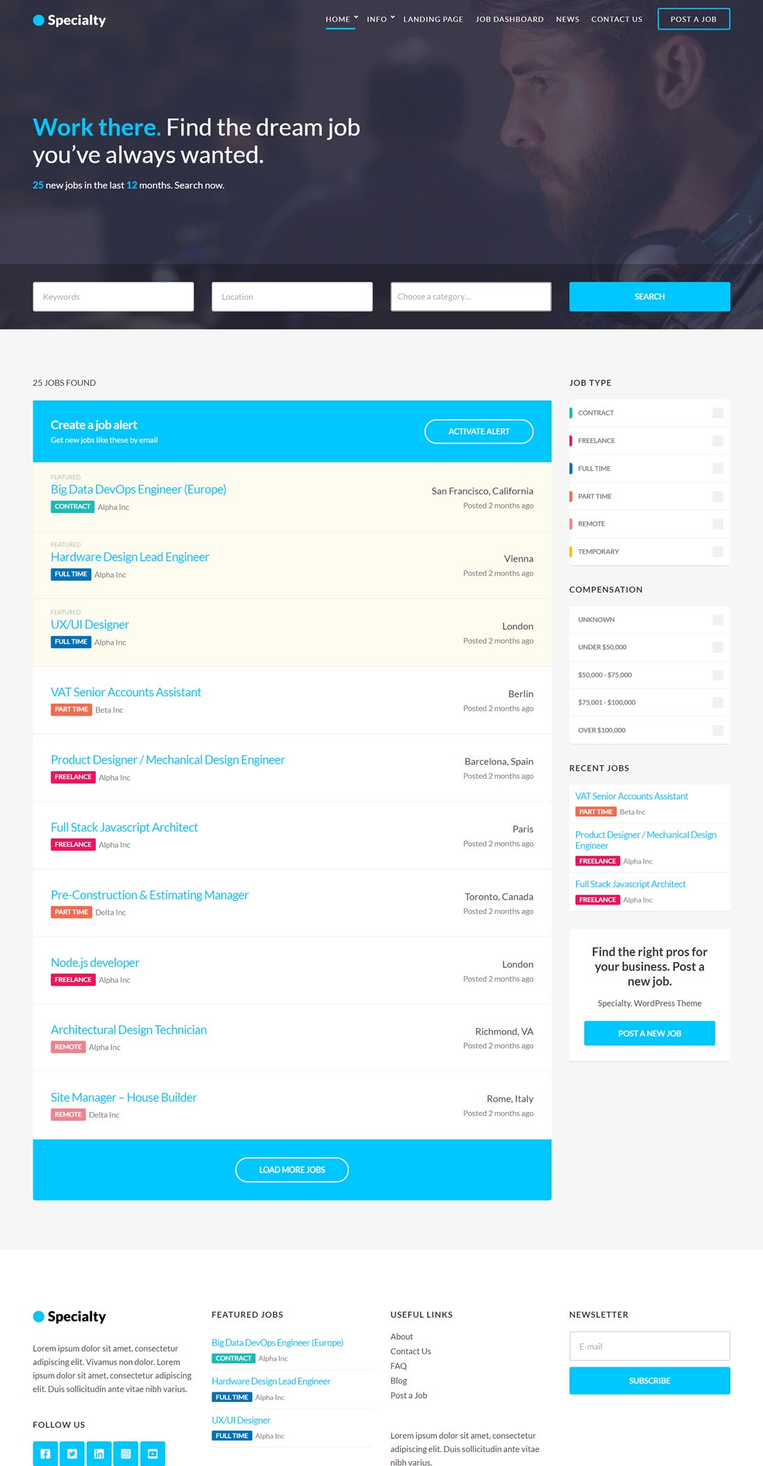 Specialty App Showcase WordPress Themes Demo