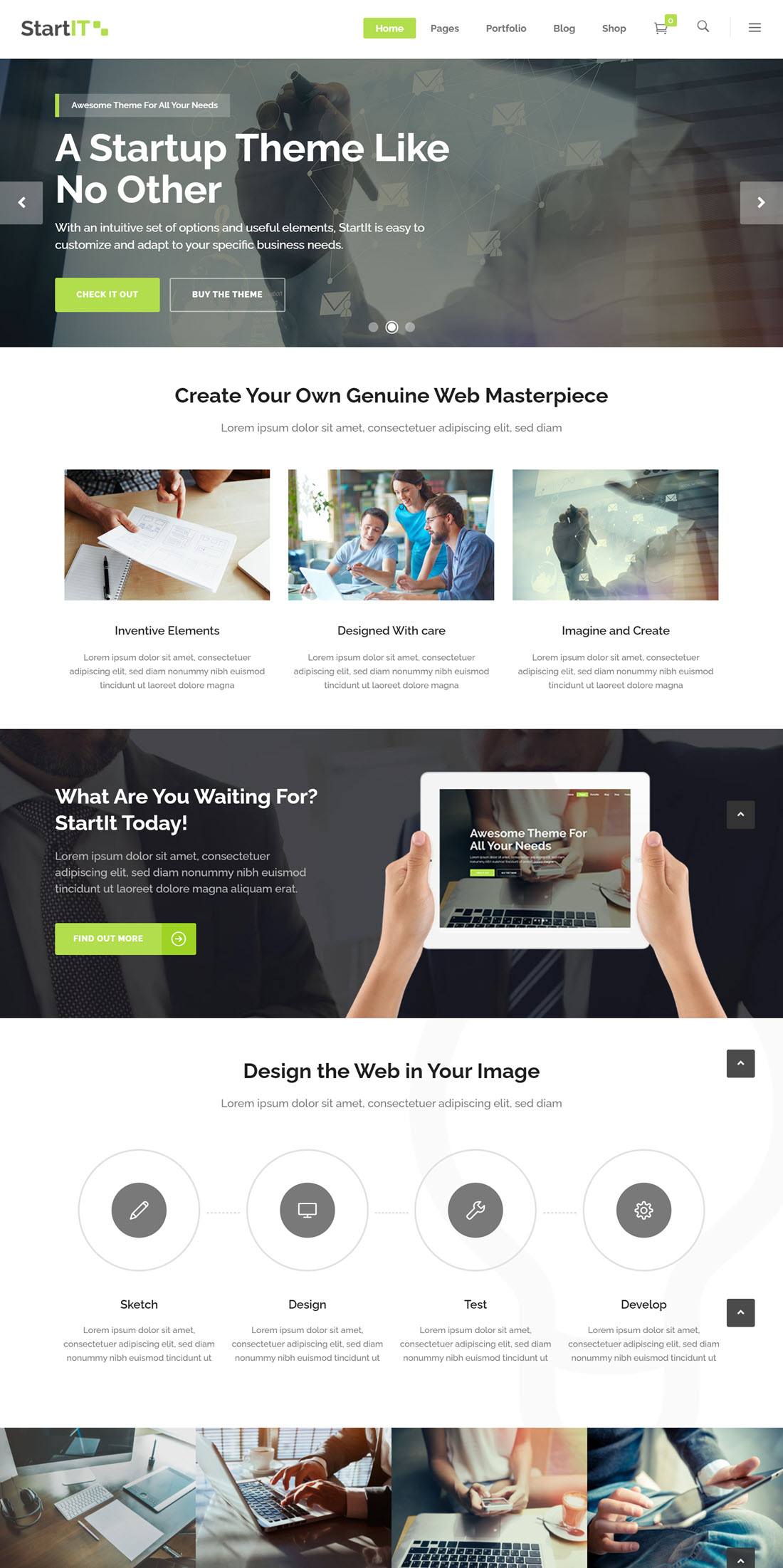 Startit Fresh Startup Business Theme Demo