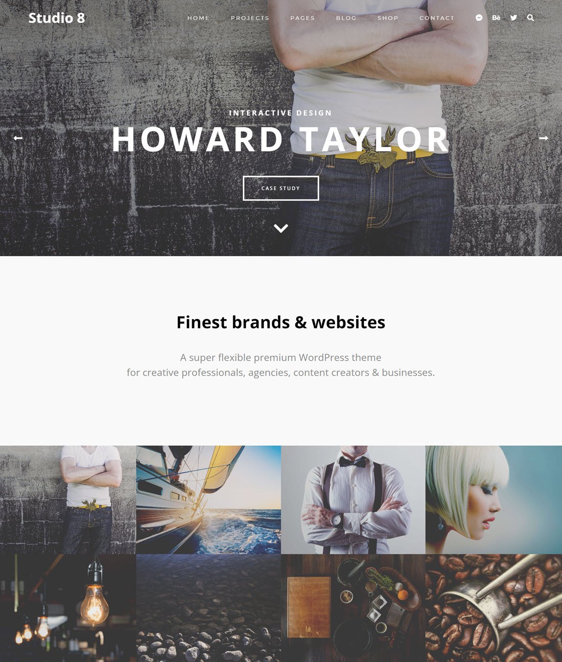 Studio 8 Photography WordPress Themes Screenshot