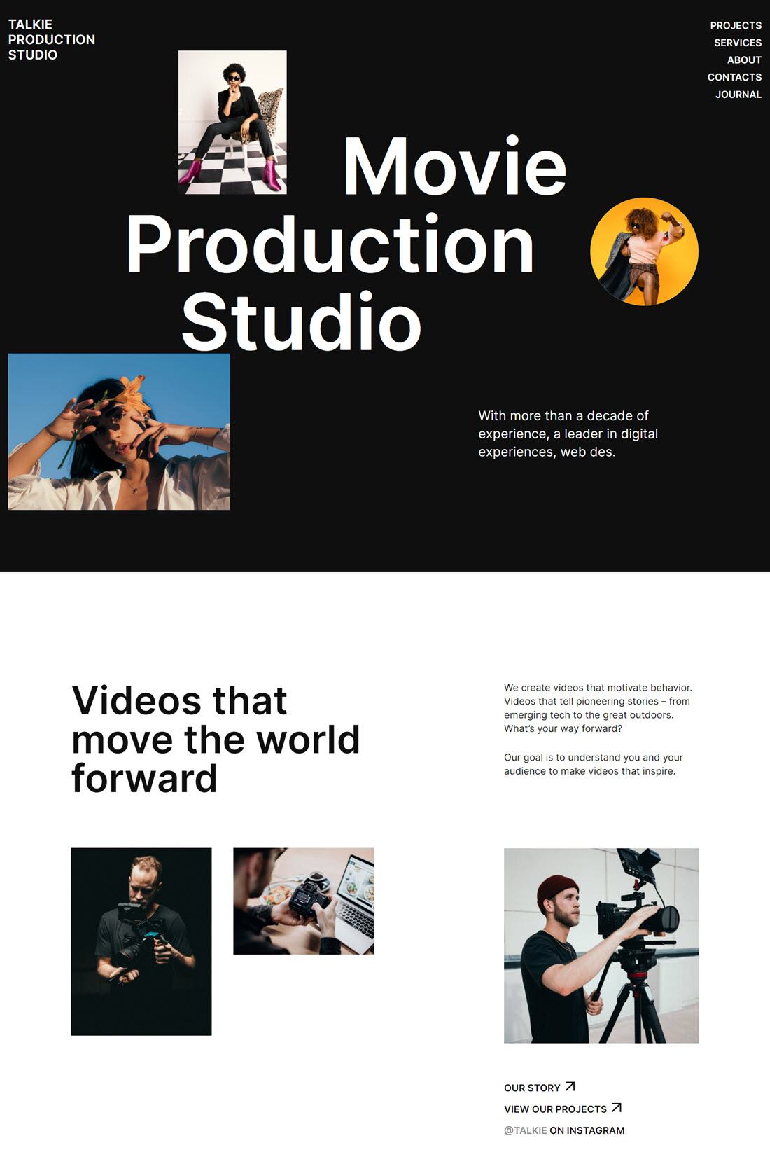 Talkie Production Studio Movie WordPress Theme Screenshot