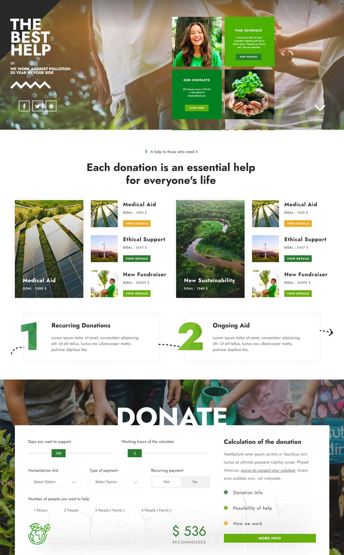 Ultra Charity Non Profit WordPress Themes Example