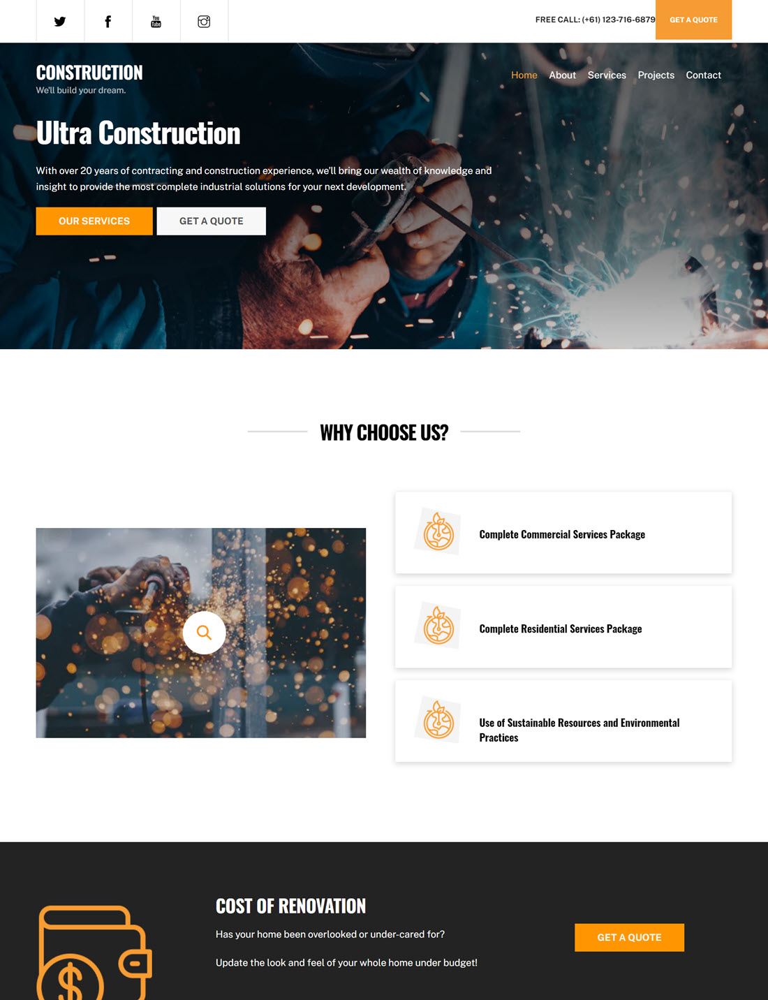 Ultra Theme Architect WordPress Theme Demo