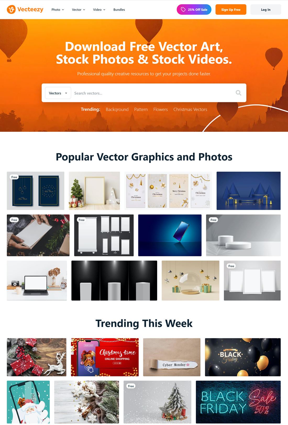 Vecteezy Stock Photos Or Videos for Your Blog Screenshot