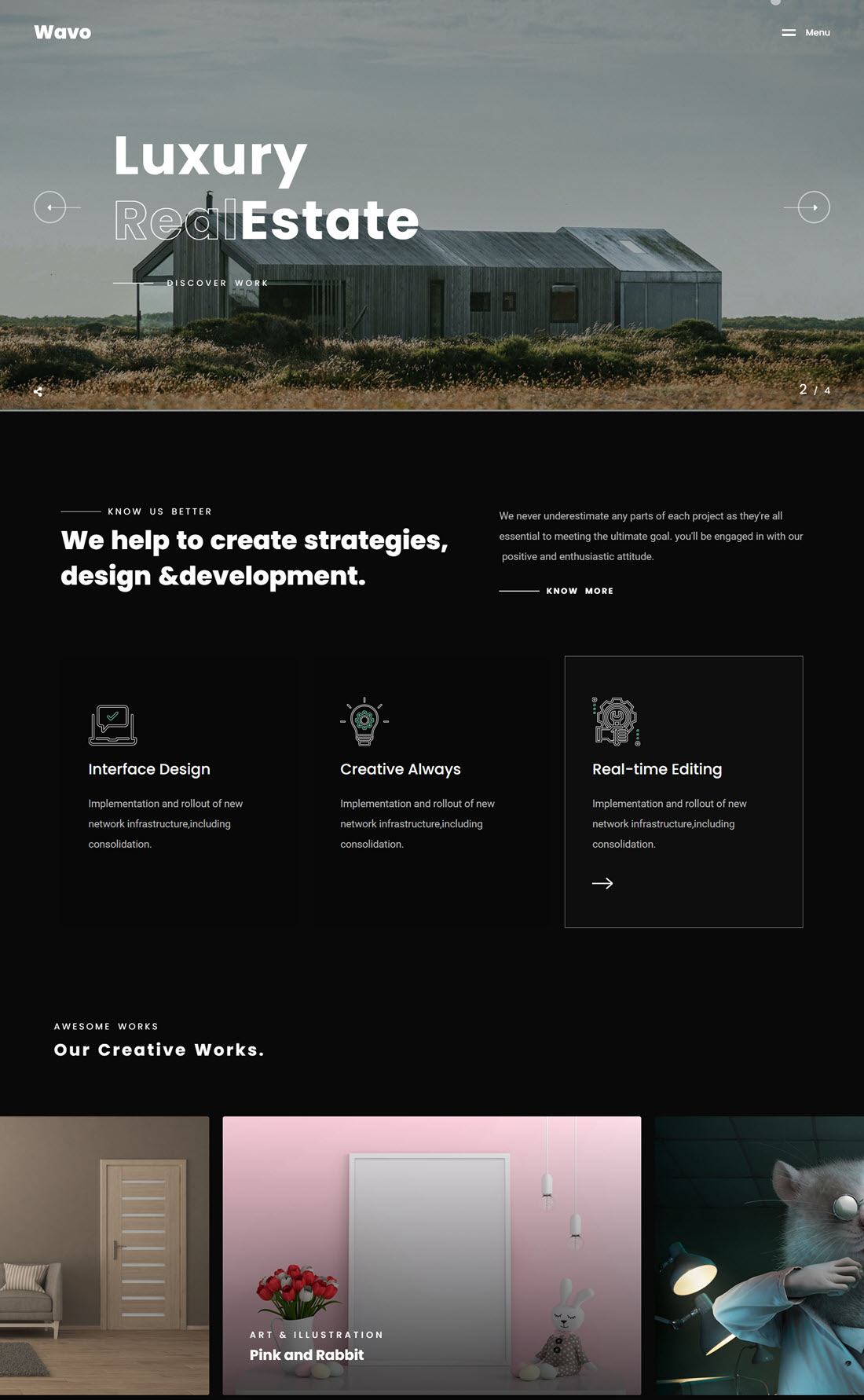 Wavo Creative Portfolio & Agency Theme Demo