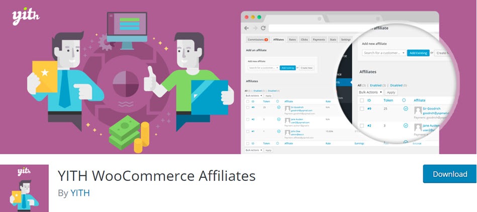 Yith Woocommerce Affiliates Plugin