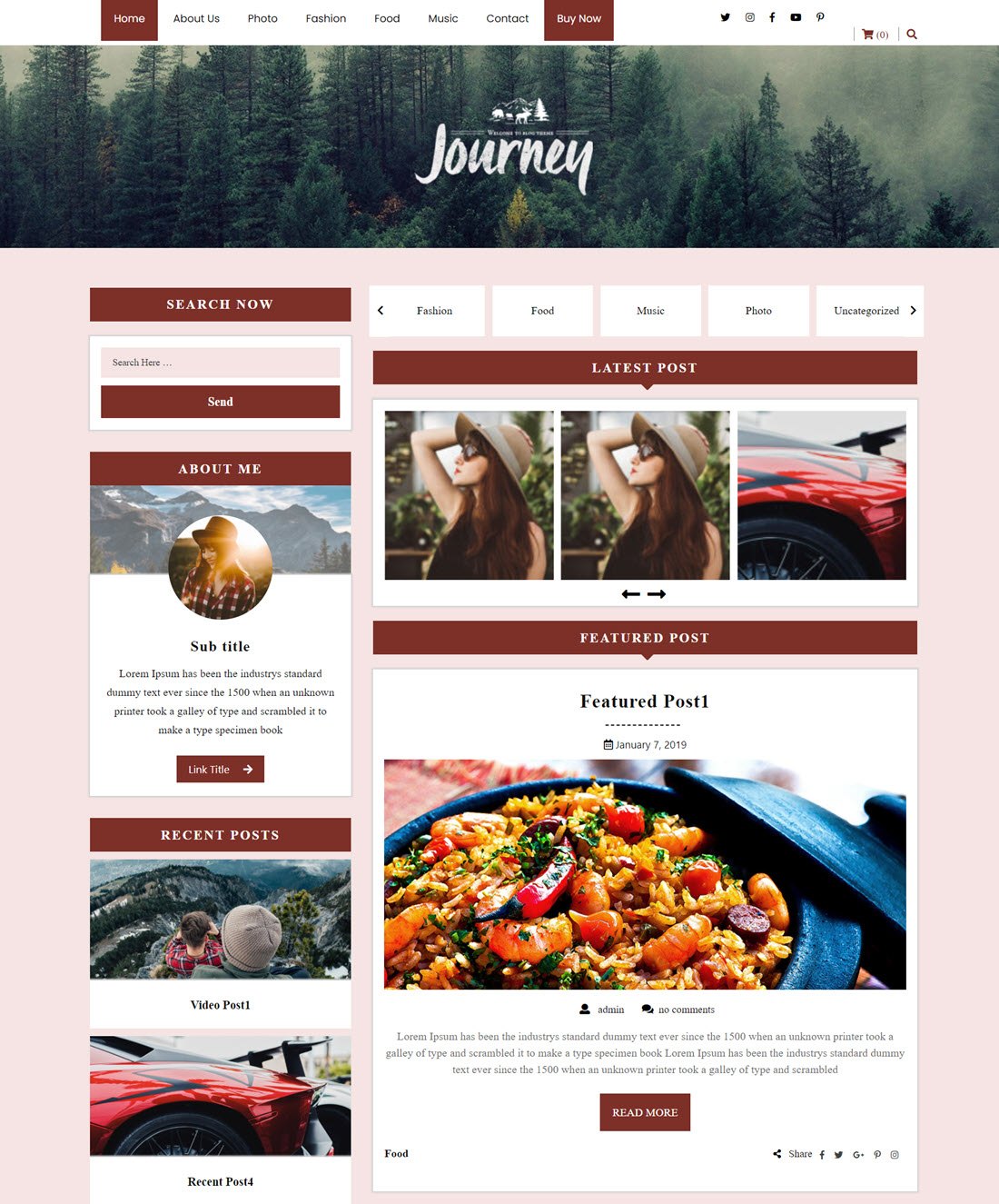 Blogger Hub Blog WordPress Themes Examplee