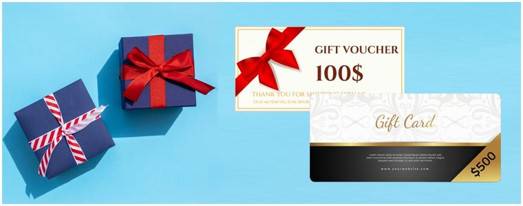 Digital gift card Example