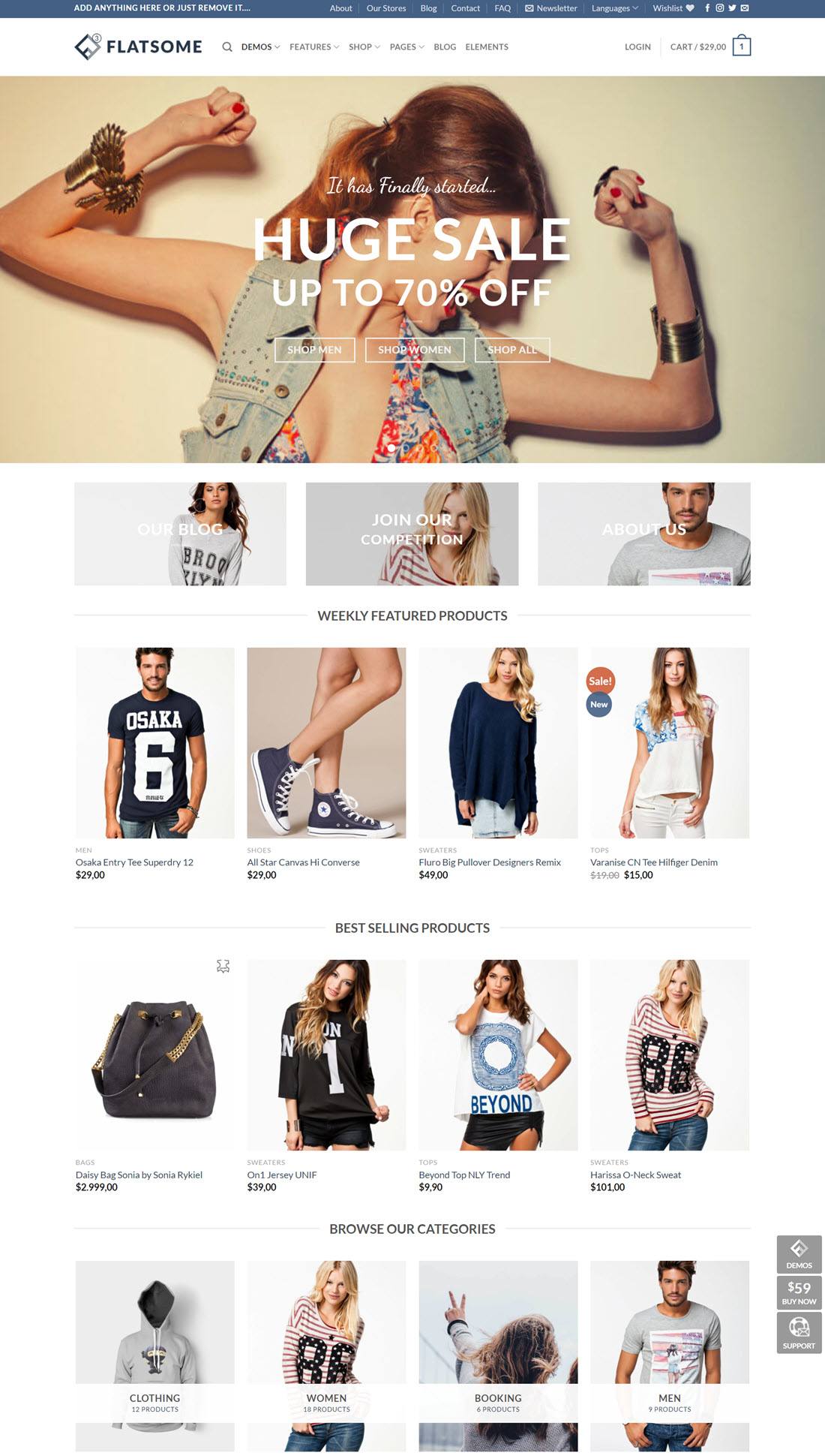 Flatsome Multi-Purpose Responsive WooCommerce Theme Demo