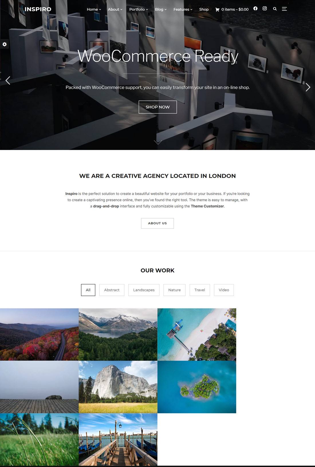 Inspiro Best Multipurpose WordPress Themes Screenshot