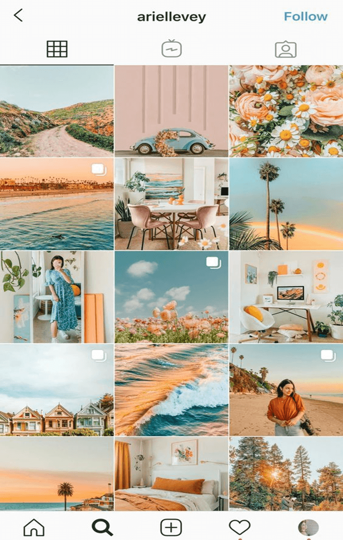 Instagram Pastel Theme