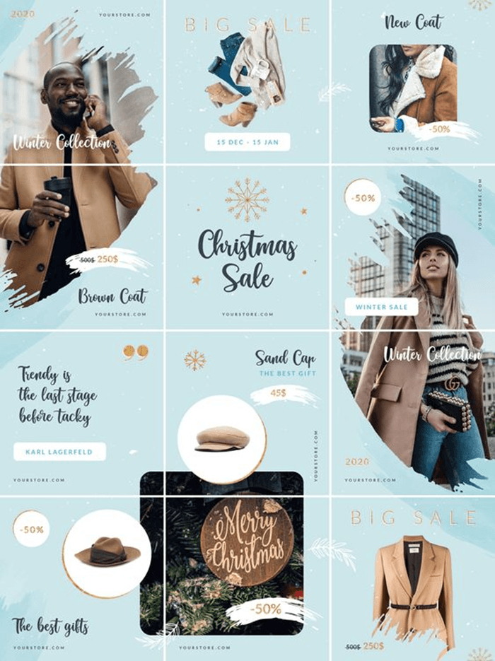 Instagram Puzzle Grid Theme