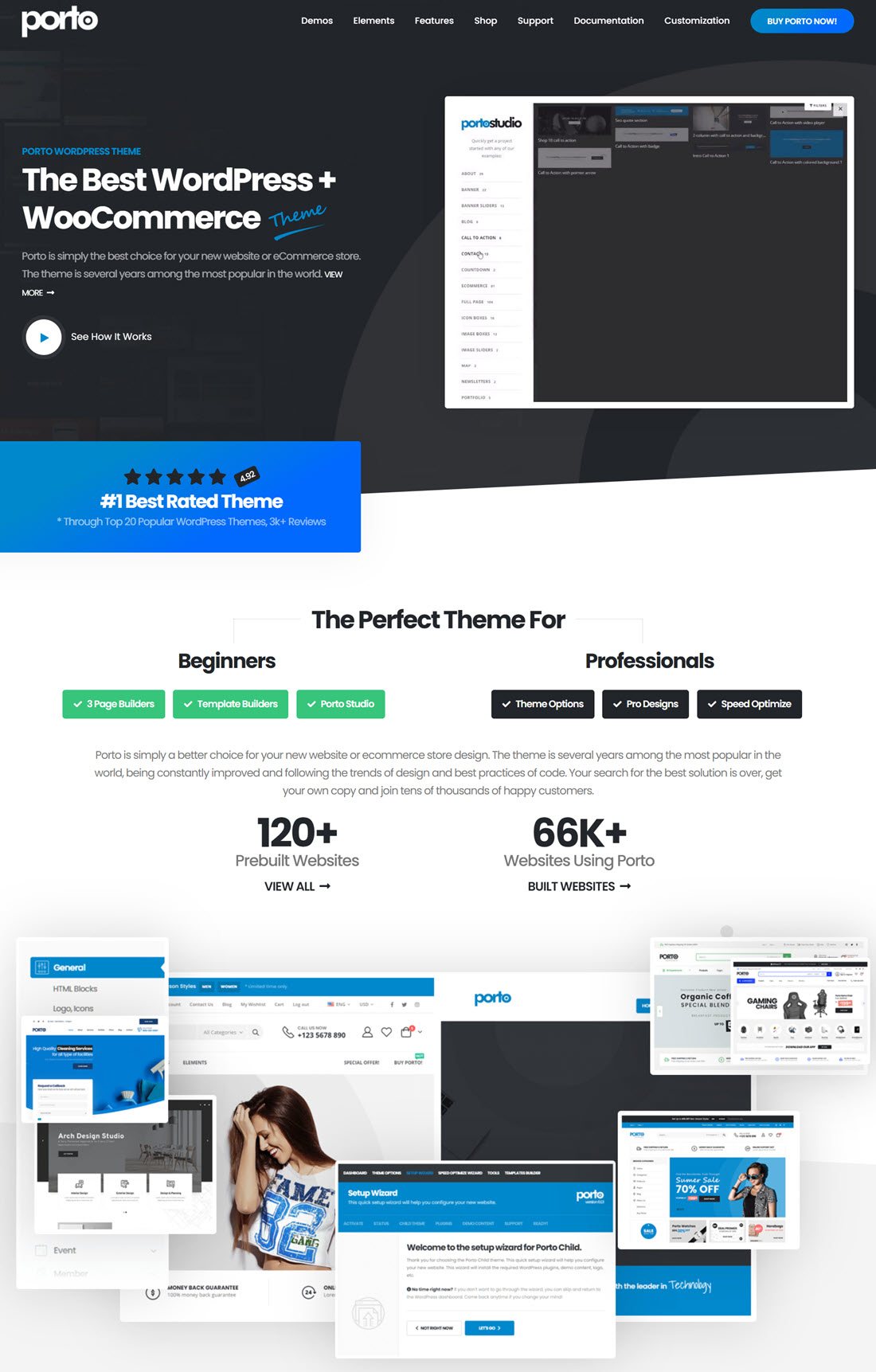 Porto Multipurpose & WooCommerce Theme Example