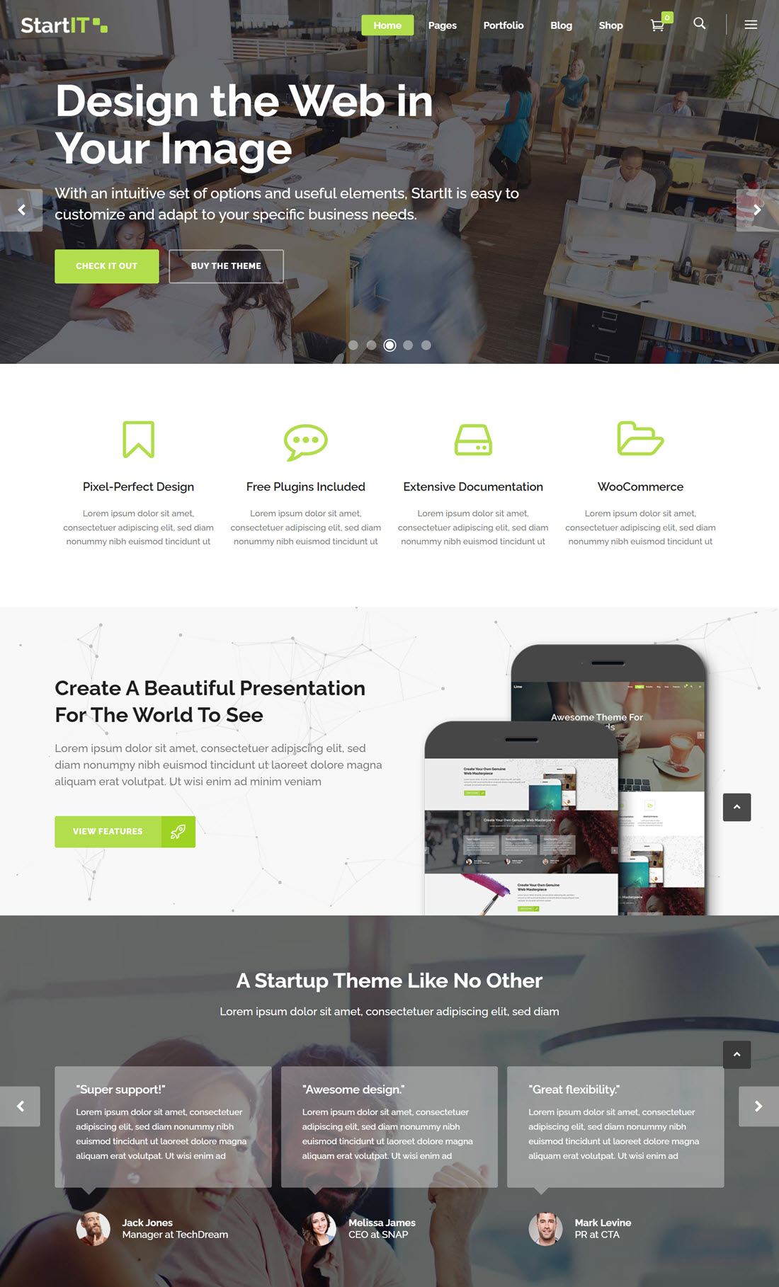 Startit Fresh Startup Business Theme Demo