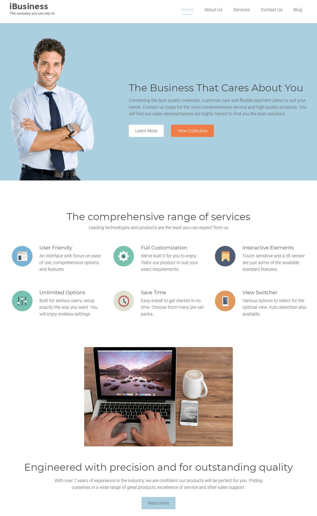 iBusiness Business WordPress Themes Demo