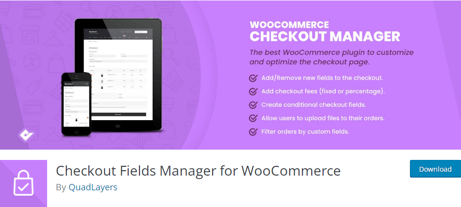 Checkout Fields Manager for WooCommerce