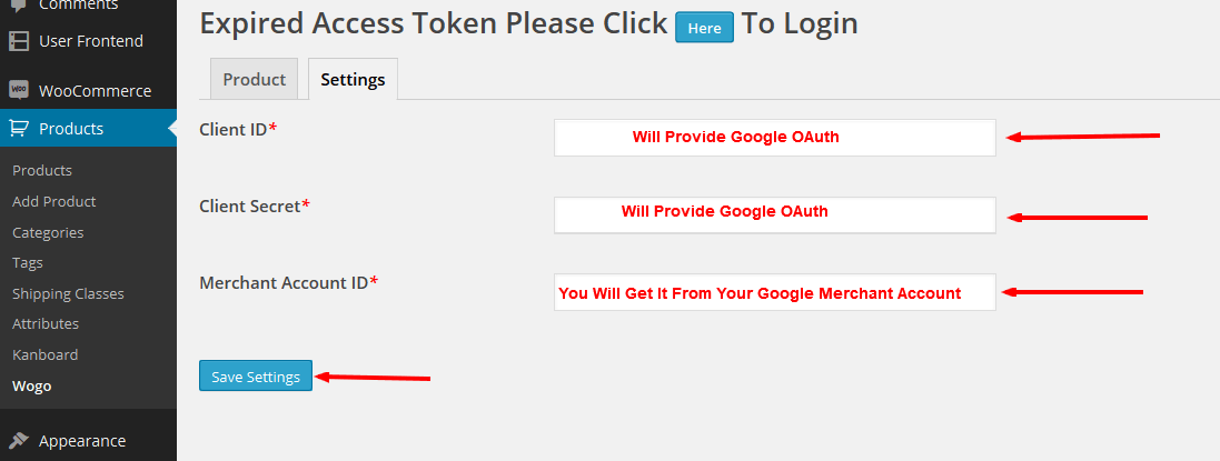 Expired Access token Please Click Here To Login